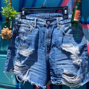 Distressed American Eagle Denim Shorts